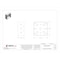 Raco Electrical Box, 42 cu in, Square Box Type, 2 Gangs, Steel, Square Shape 258 - alternate 2