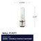 Bulbrite Double-Contact Bayonet Base BA15DT3 Light Bulb, 60 Watt, Frost, 2PK 861186 - alternate 9