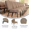 Flash Furniture Advantage Signature Elite Tan Speckle Church Chair, 20" Wide PCRCB-122 - alternate 10