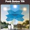 Pure Garden 9-Foot Outdoor Patio Umbrella with Base, Blue 83-OUT5443B - alternate 12