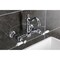 Kingston Brass Two-Handle Wall Mount Bridge Kitchen Faucet, Polished Chrome KS2441BPL - alternate 5