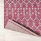 Jonathan Y Ourika Moroccan Geometric Textured Weave Fuchsia/Light Gray 2 ft. x 8 ft. Indoor/Outdoor Runner Rug SMB108Q-28 - alternate 7
