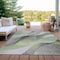Homeroots 10' X 14' Artichoke Green Gray And Silver Abstract Washable Indoor Outdoor Area Rug 616753 - alternate 8