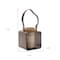Homeroots 7" Natural And Brown Distressed Lattice Iron And Wood Tabletop Lantern Candle Holder 516472 - alternate 5