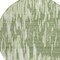 Homeroots 8' Green And Ivory Round Abstract Washable Indoor Outdoor Area Rug 612655 - alternate 8