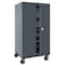 Sandusky Lee Heavy Duty Mobile Welded Steel Storage Cabinet, 36x24x66, Charcoal TA3R362466-02 - alternate 4