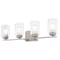 Vaxcel Park Ridge 27.5 in. 4-Light Nickel Bathroom Vanity Fixture, Clear Glass Shade W0530 - alternate 1