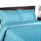 Homeroots Aqua King Cotton Blend 600 Thread Count Washable Duvet Cover Set 528127 - alternate 1
