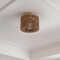 Jonathan Y Omar 8 in. 1-Light Modern Bohemian Metal and Cross Woven Paper Rope Drum LED Flush Mount, Natura, 2PK JYL1220A-SET2 - alternate 11