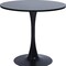 Homeroots 32" Black Wood Pedestal Base Round Top Dining Table 568200 - alternate 5