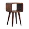 Homeroots 20" Brown Solid Wood Square Nightstand 651482 - alternate 9
