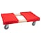 Mytee Products 19 in x 32 in Carpeted Furniture Dolly 4 Wheels 1000 lbs.w/ 3.5 inx4 in Swivel Casters MD-O1932 - alternate 1