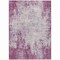 Homeroots 8' X 10' Plum And Ivory Abstract Washable Indoor Outdoor Area Rug 612361 - alternate 7