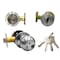 Ecs Hardware Durable Combo Lockset w/ Single Knob & Deadbolt, Entrance, Stainless Steel, Grade 3 SC1 ECSH-3607-SS-SC1 - alternate 1