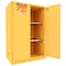 Securall Flammable Storage Cabinet, 90 Gallon, 2 Shelves, 43 in W x 65 in H x 31 in D, Yellow A190 - alternate 1