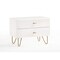 Homeroots 18" Wood Two Drawer Nightstand 473021 - alternate 1