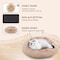 Fluffydream 24 inch Donut Dog Bed, Calming Bed for Dogs, Brown Cat Bed Washable, Plush Fur Round Do 3A88PTDBEDCUDD24BRN - alternate 6