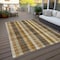 Homeroots 10' X 14' Wheat Ivory And Brown Plaid Washable Indoor Outdoor Area Rug 614028 - alternate 8