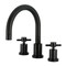 Kingston Brass Two-Handle Deck Mount Roman Tub Faucet, Matte Black KS8320DX - alternate 1