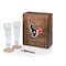 Picnic Time Family Of Brands Houston Texans - Pilsner Beer Glass Gift Set, (Acacia Wood) 602-06-512-137-2 - alternate 1