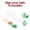Smarty Had A Party Clear Rectangular 3-Hole Mini Plastic Bowls (240 Bowls), 240PK 2632-CASE - alternate 6