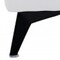 Homeroots 65in White And Black Italian Leather Power Reclining Loveseat 482204 - alternate 7