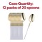 Smarty Had A Party Gold with White Handle Moderno Disposable Plastic Dinner Spoons (240 Spoons), 240PK 9320-GWS-CASE - alternate 9
