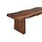 Homeroots 68" Dark Brown Solid Wood Dining Bench 522083 - alternate 6