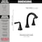 Delta Kayra Two Handle Widespread Pull-Down Bathroom Faucet Matte Black 3533LF-BLPDMPU - alternate 3