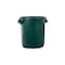 Rubbermaid Commercial BRUTE 10 gal Round Heavy Duty Plastic Can, Dark Green, None, Plastic, Not Applicable FG261000DGRN - alternate 1