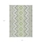 Homeroots 8' X 10' Green Ivory And Gray Geometric Washable Indoor Outdoor Area Rug 581542 - alternate 9