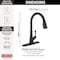Delta Westville Single Handle Pull-Down Kitchen Faucet 9110-BL-DST - alternate 7