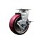 Service Caster 5 Inch Poly on Aluminum Swivel Caster with Roller Bearing and Brake SCC SCC-20S520-PAR-TLB - alternate 1