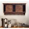 Homeroots 40in Brown Wood Five Hook Shelf With Barn Door Storage 370380 - alternate 5