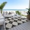 Homeroots 3' X 5' Black And Silver Floral Washable Indoor Outdoor Area Rug 610739 - alternate 8