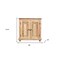 Homeroots 28" Distressed Natural Solid Wood Nightstand With Storage 555407 - alternate 12