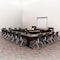 Regency Fusion Seminar Training Table, 84 in W, 24 in L, Noble Oak MFTT8424NO - alternate 6