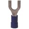 Gardner Bender Spade Terminal, 600 V, 16 to 14 AWG Wire, 8 to 10 Stud, Vinyl Insulation, Blue 20-114 - alternate 1
