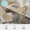 Martha Stewart 21.75 in H, 47.25 in W X Engineered Wood, Steel, Light Natural Frame/Antique Bronze Hardware NAN-PS-23504-LNT-BZ-MS - alternate 5