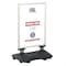 M&T Displays 24x36 Inch Poster Sign Holder Aluminum WindPro Lite Silver Sidewalk Sign, Weather & Wind Resistant USWPL10N24x2000 - alternate 1