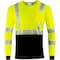 Ironwear Class 3 Hi Vis Two Tone Long Sleeve T-Shirt with Segmented Reflective Tape, Lime, Medium 1841-L-MD - alternate 1