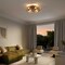Jonathan Y Rowan 19.5" 4-Light Modern Bohemian 6-Speed Metal/Rattan Mobile-App/Remote-Controlled Lantern LED Ce JYL9730A - alternate 9