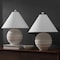Jonathan Y Archer 21" Coastal Cottage Textured Resin/Metal Ridged LED Table Lamp, Antique White, 2PK JYL9205A-SET2 - alternate 8