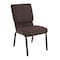 Flash Furniture 18.5"W Stacking Church Chair in Brown Fabric, 4PK 4-XU-CH-60096-BN-GG - alternate 1