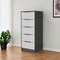 Homeroots 18" White and Gray Five Drawer Standard Chest 534961 - alternate 12