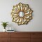 Homeroots 36" Gold Metal Flower Framed Accent Mirror 485130 - alternate 5