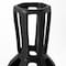 Homeroots 9" Black Abstract Cylinder Metal Table Vase 397496 - alternate 5