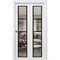 Sartodoors Sliding Closet Bi-fold Doors, Lucia 2466 White Silk with Clear Glass and Aluminum Strips, Sturdy T LUCIA2466BF-WS-36 x 84 (2* 18x84) - alternate 1