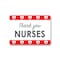 Signmission Public Safety, 7" Height, Aluminum, 10" X 7", Thank You Nurses 3, Thank You Nurses 3 OS-NS-A-710-25423 - alternate 1