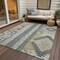 Homeroots 10' X 14' Silver Beige And Gold Aztec Washable Indoor Outdoor Area Rug 598519 - alternate 9